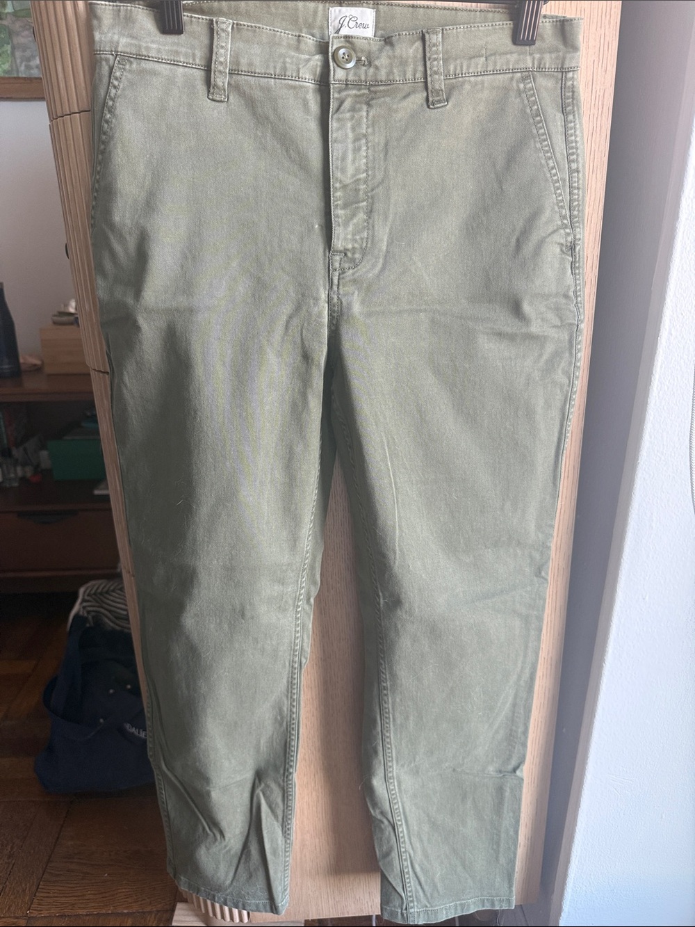 J. Crew Olive Chino Pants for women